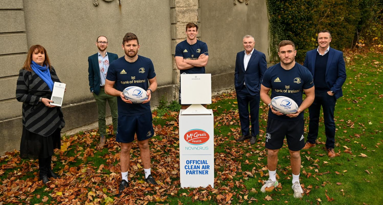 Novaerus by McGreals Health becomes Official Clean Air Partner to Leinster Rugby