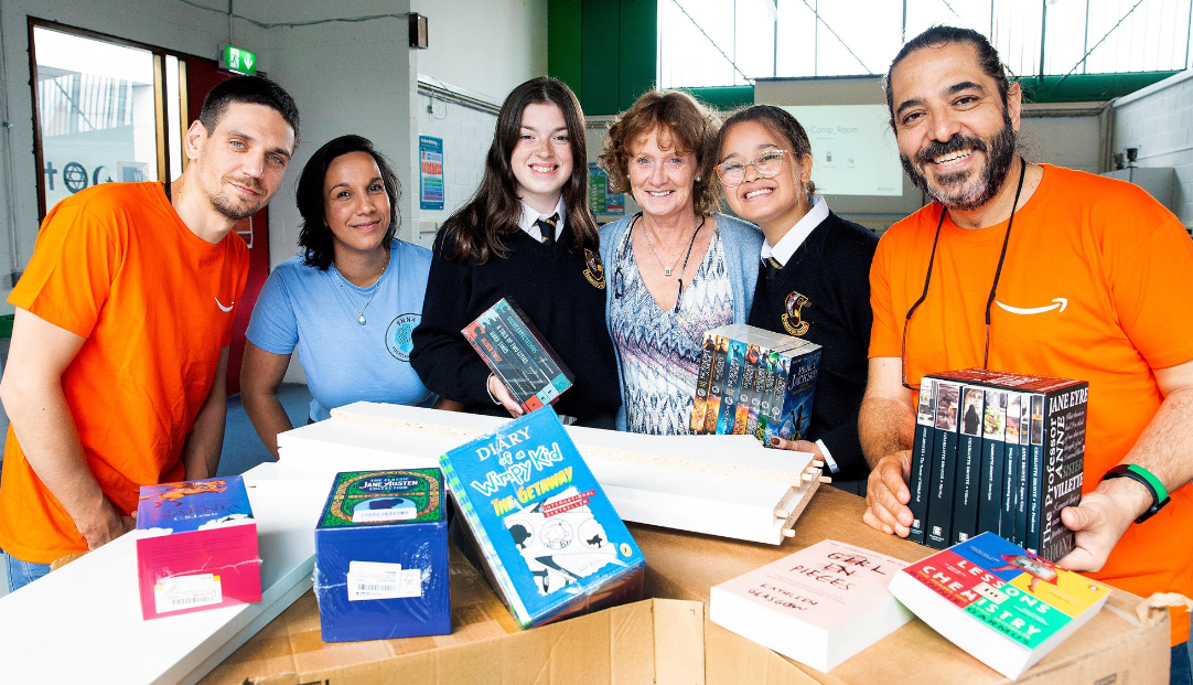 Secondary school boosted by literary donation from Amazon in Dublin - techbuzzireland