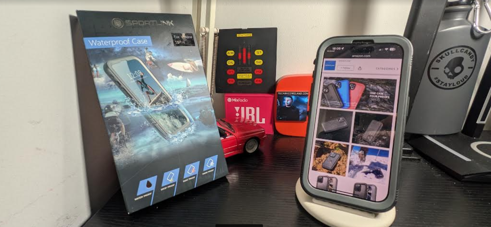 SPORTLINK Waterproof Drop Proof Dust Proof and Snow Proof case for the iPhone 15Pro