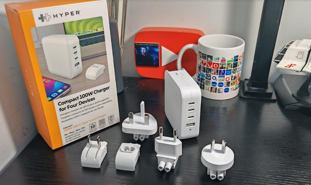 Targus HyperJuice 100w GaN travel charger - techbuzzireland