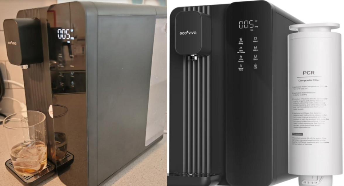 Ecoviva MATE4 UV Countertop Reverse Osmosis Water Filter System - techbuzzireland