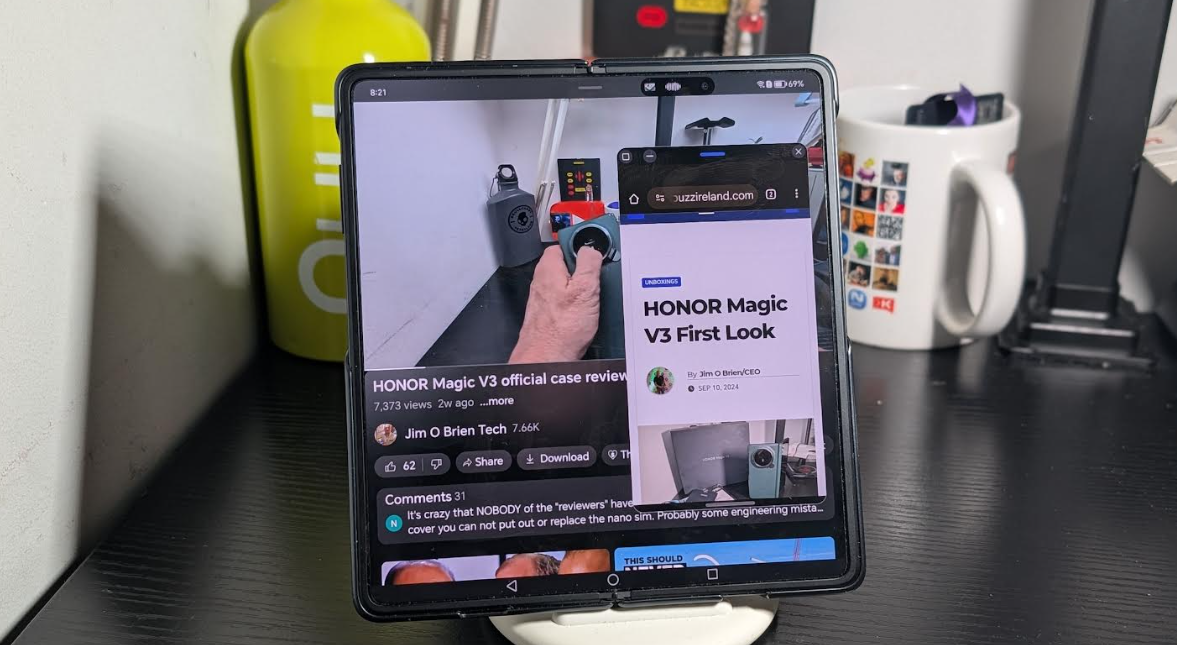 HONOR Magic V3 review - techbuzzireland