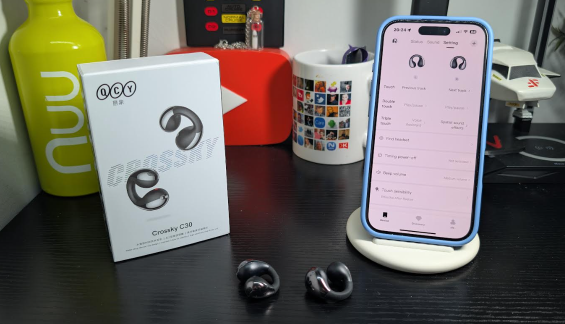 QCY Crossky C30 earclip earbuds - techbuzzireland