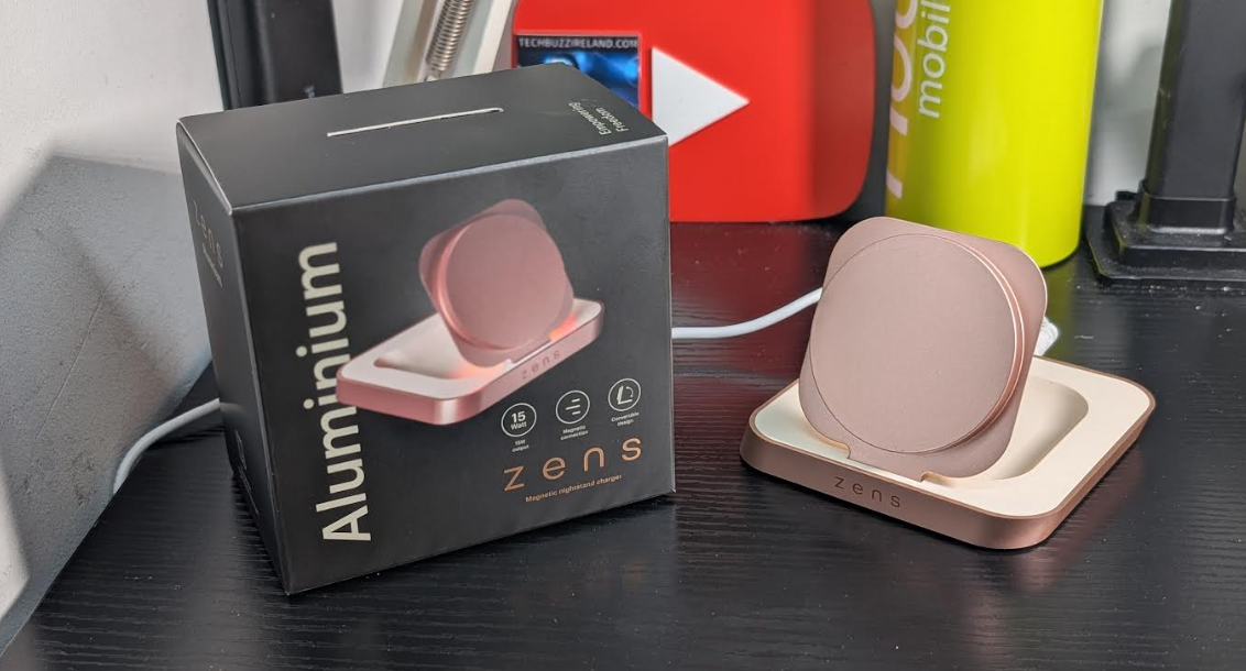 Zens Magnetic Nightstand Charger Copper review - techbuzzireland