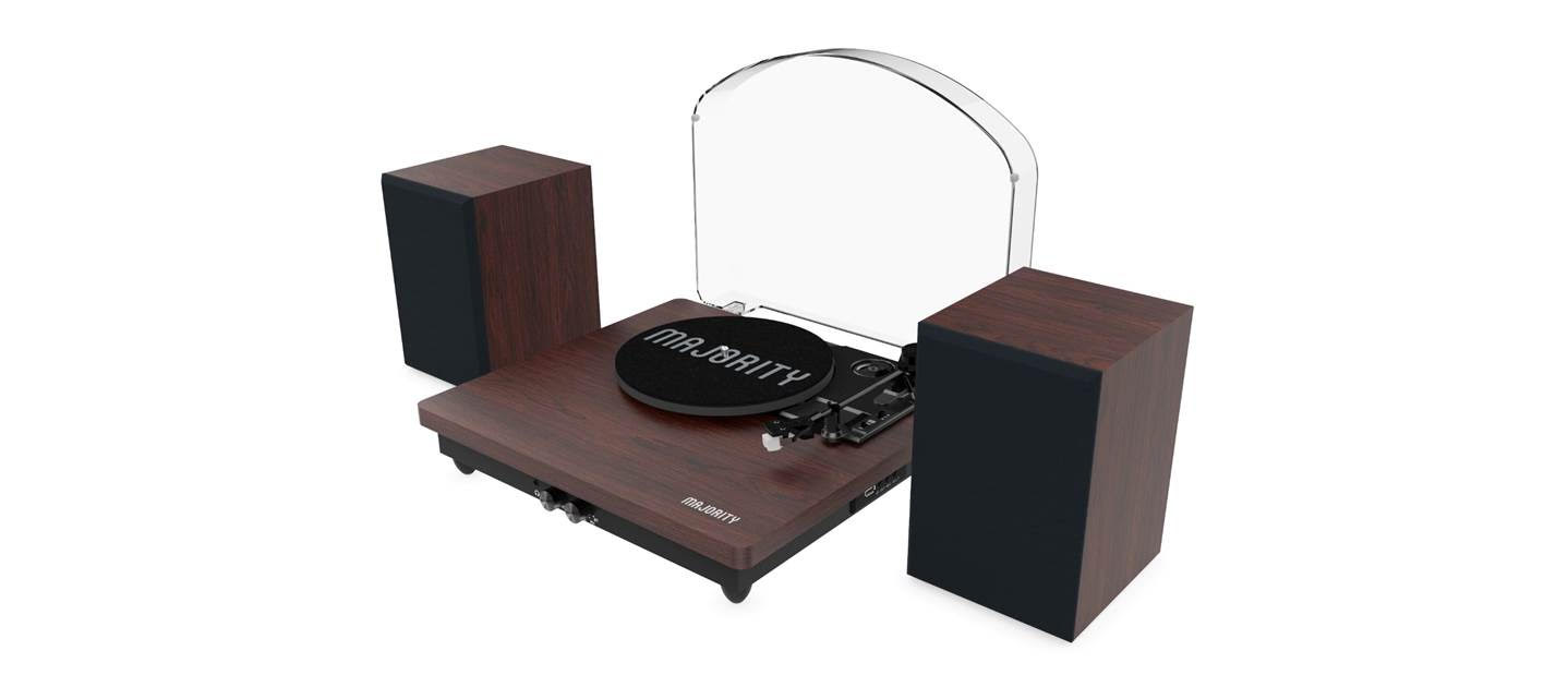 Majority introduces the Moto Plus Bluetooth Turntable with 2.0 Bookshelf Speakers