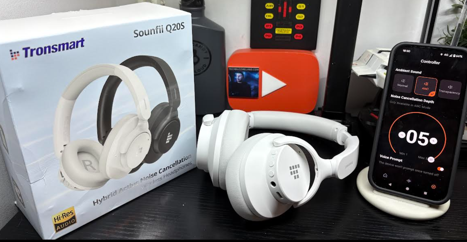 Tronsmart Sounfii Q20S Hybrid Noise Cancellation Headphones - techbuzzireland