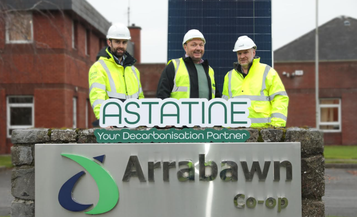 Industrial decarbonisation experts, Astatine, partners with dairy co-op Arrabawn on €3.5m solar installation
