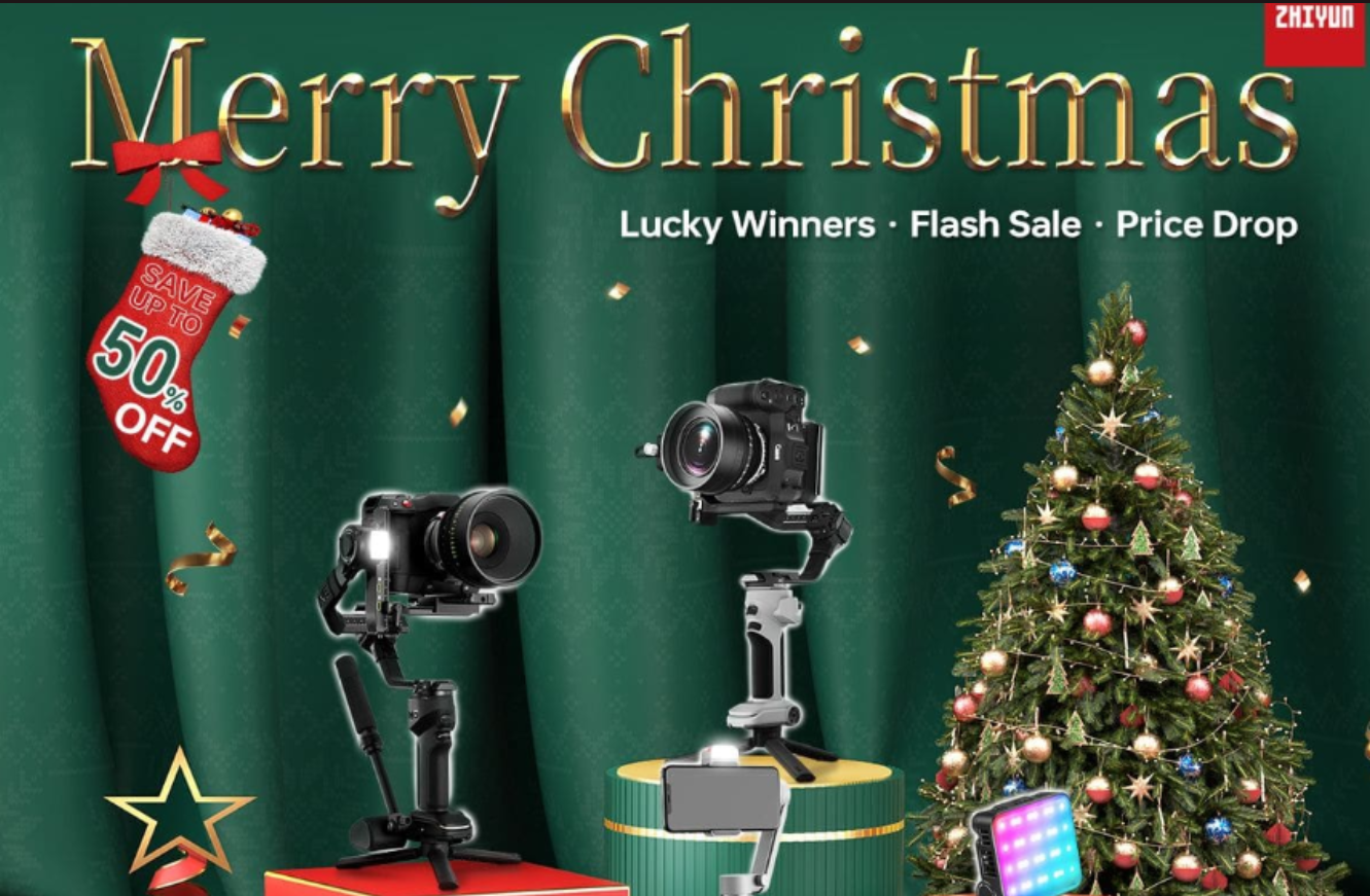 ZHIYUN Christmas 2024 Sale photo and video gear