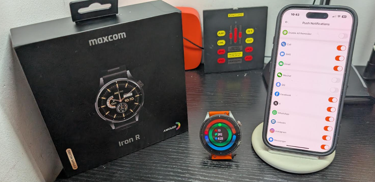 Maxcom FW66 Iron R – BijouWatch Men’s Jewellery Smartwatch - techbuzzireland