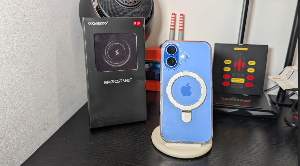 CASEKOO Clear Magic Stand Basic Case For iPhone 16 - techbuzzireland