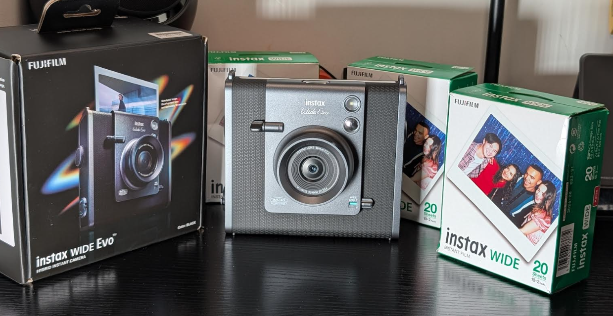 FUJIFILM instax WIDE Evo hybrid camera - techbuzzireland