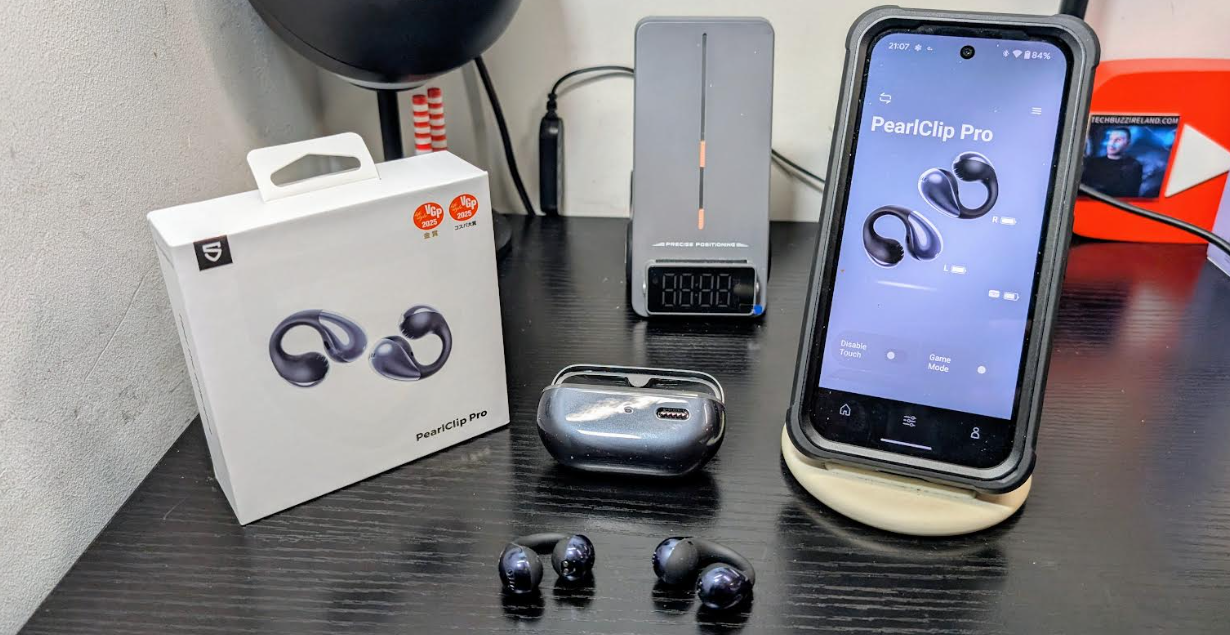 SoundPEATS Open-ear Clip-on Earbuds PearlClip Pro - techbuzzireland