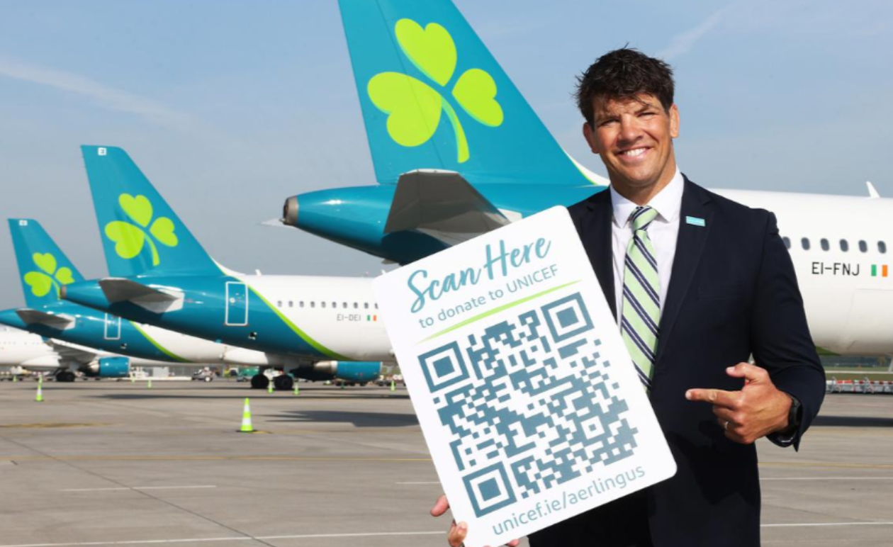 Aer Lingus Launches Onboard Digital Donations in Support of UNICEF - techbuzzireland