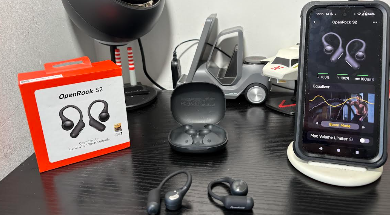 OpenRock S2 Open-Ear Sports Earbuds Review - techbuzzireland