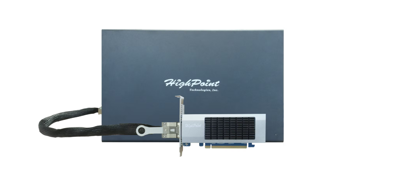 HighPoint Launches Next-Gen External PCIe Gen5 x16 Switching Adapter