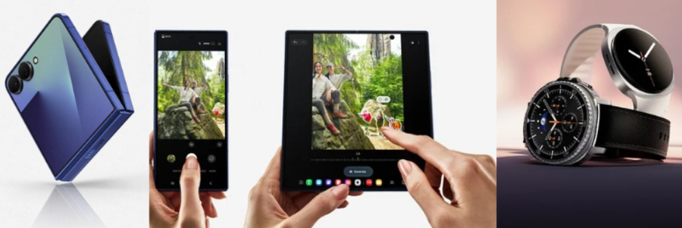 Samsung Announce Galaxy Z Fold7 Flip 7/FE and Watch8 Series devices - techbuzzireland