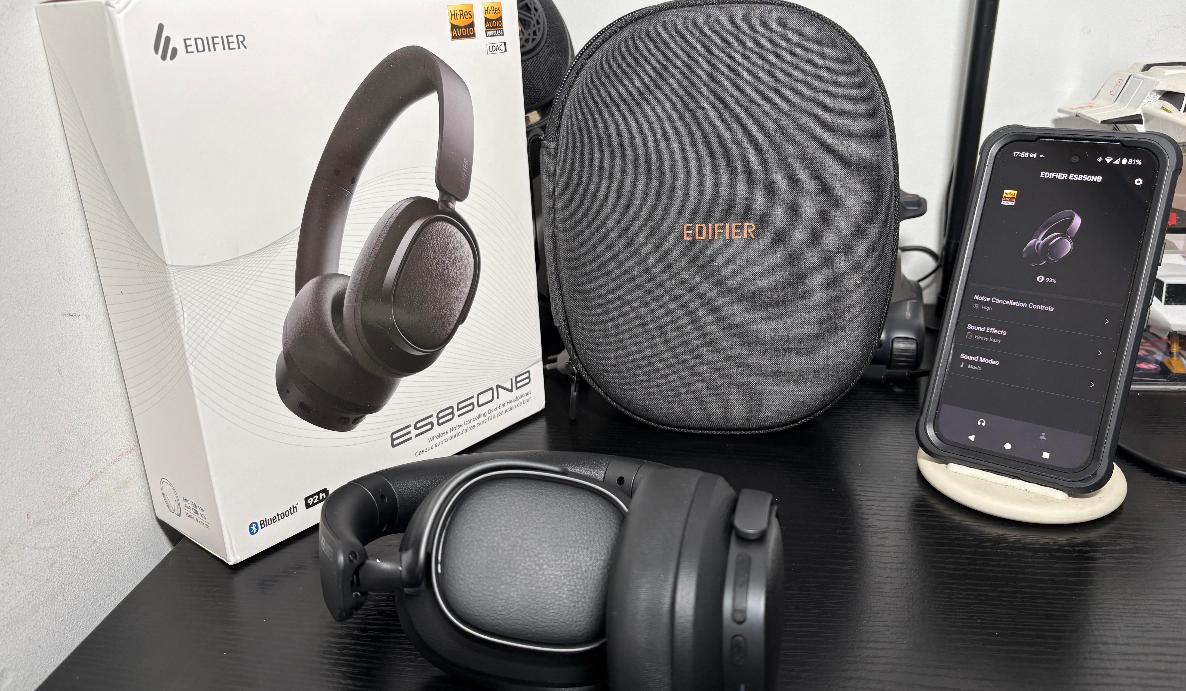Edifier ES850NB Hi-Res LDAC ANC Headphones Review - techbuzzireland