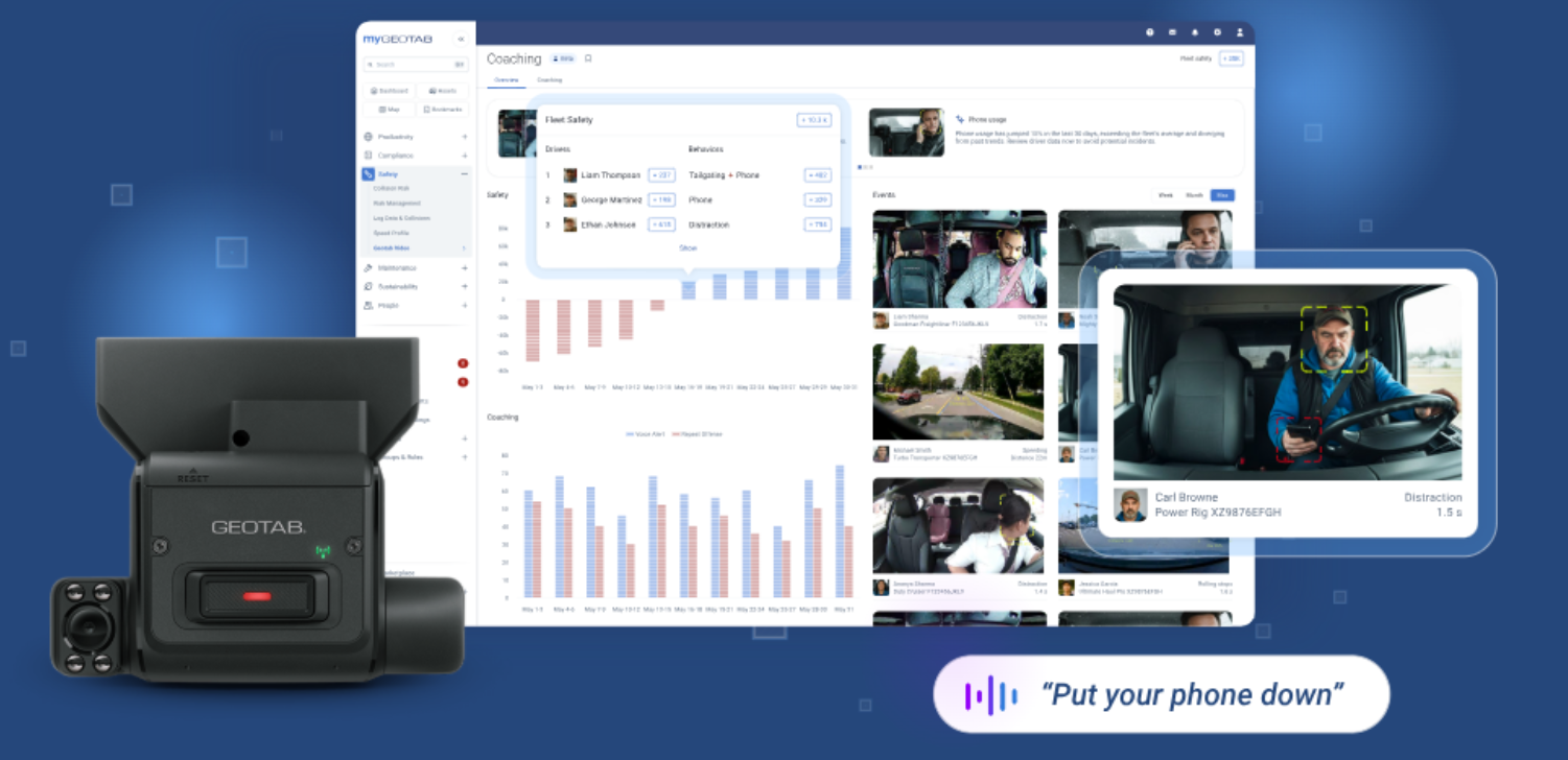 Geotab’s New AI Dash Cam Slashes Risky Driving Behaviours by Up to 95% with In Cab Verbal Alerts