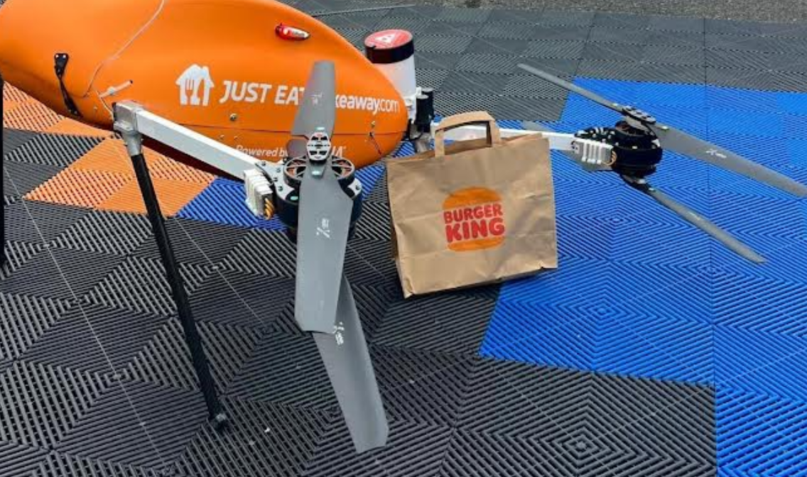 Burger King Blanchardstown Centre Is Now Available To Order For Drone Delivery on Just Eat - techbuzzireland