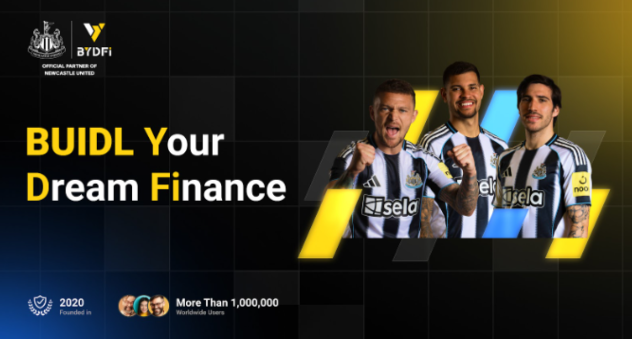 BUIDL, Not a Typo — BYDFi Shares the Story Behind Its Slogan at St. James’ Park