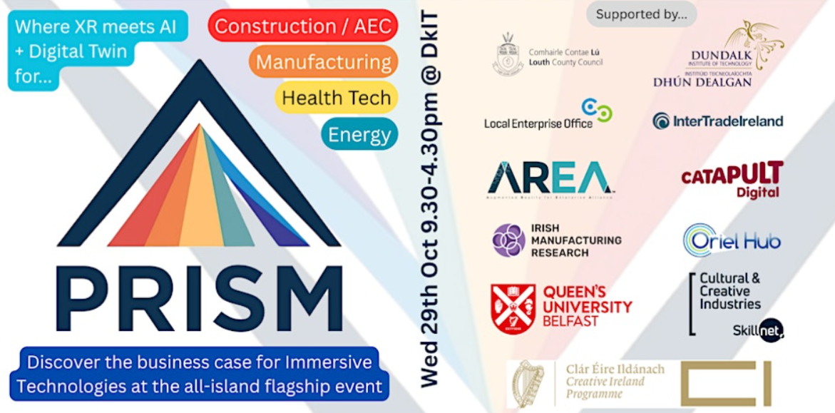 Eirmersive Launches PRISM Immersive Technology Summit: Ireland's Premier All-Island Event for XR, AI, and Digital Twin Innovation - techbuzzireland