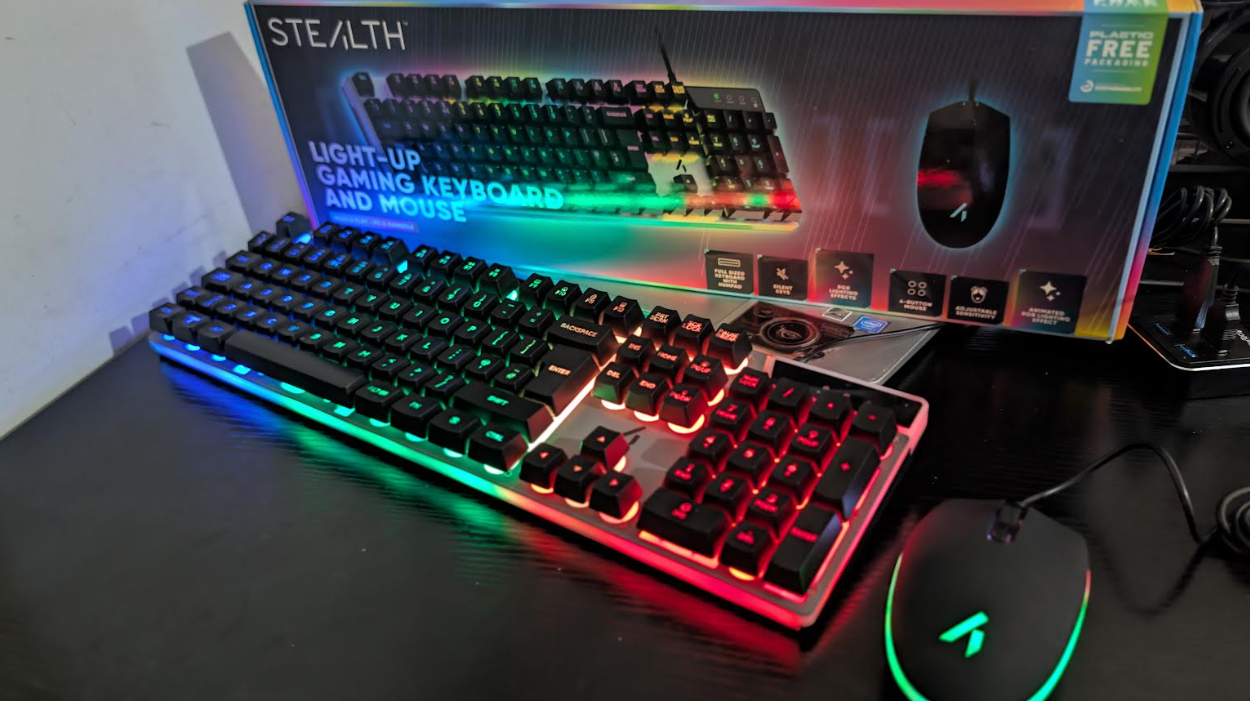 STEALTH light-up gaming keyboard and mouse review - techbuzzireland
