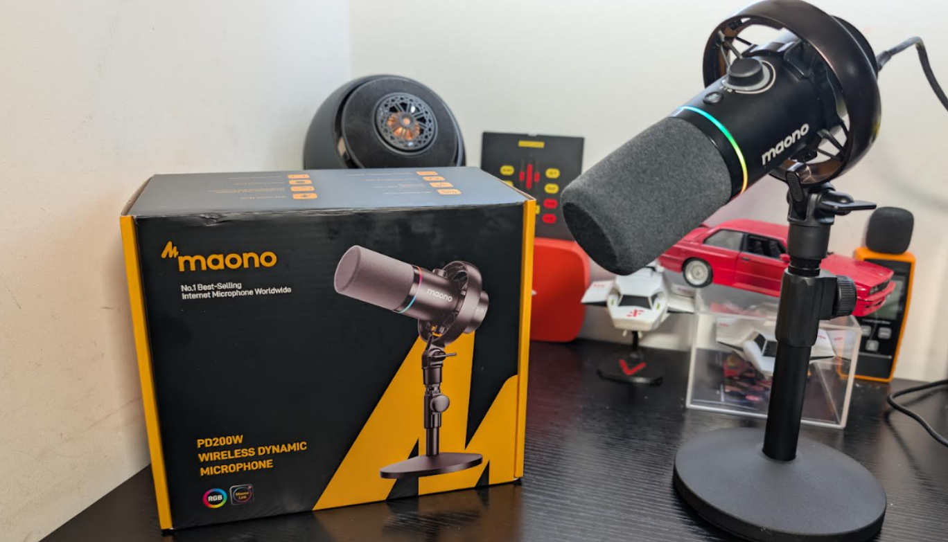 Maono PD200W wireless dynamic microphone review - techbuzzireland