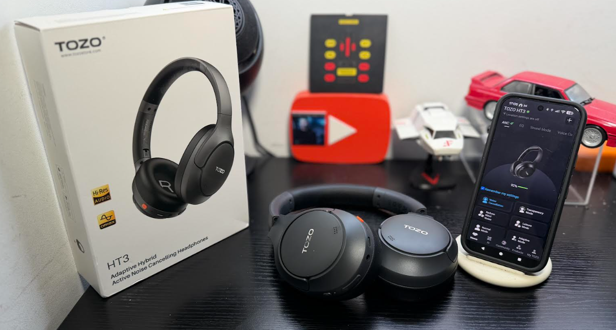 TOZO HT3 ANC Headphones Review - techbuzzireland