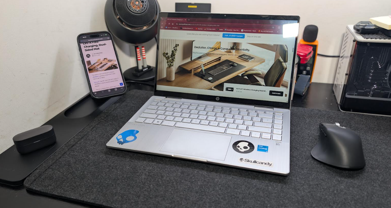 JOURNEY ALTI LIFT Wireless Charging Desk Mat Review - techbuzzireland@gmail.com