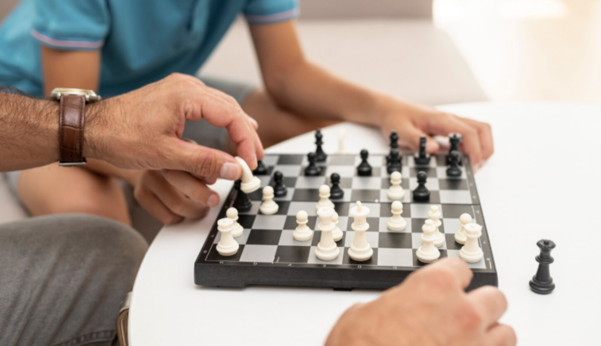Small Chess Table with Luxury Finish | Crafted for Discerning Tastes