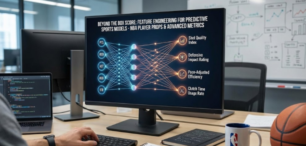 Beyond the Box Score: Feature Engineering for Predictive Sports Models Focusing on NBA Player Props and Advanced Metrics