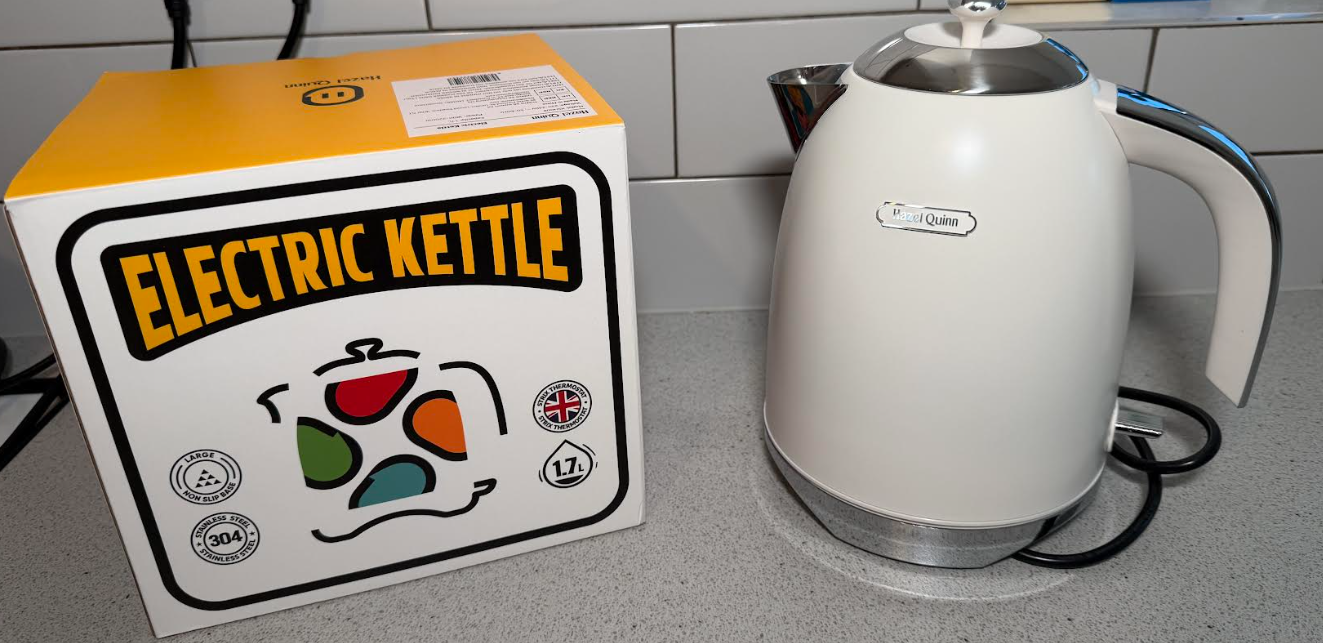 Hazel Quinn Pearl White XSH008W Electric Kettle Review - techbuzzireland