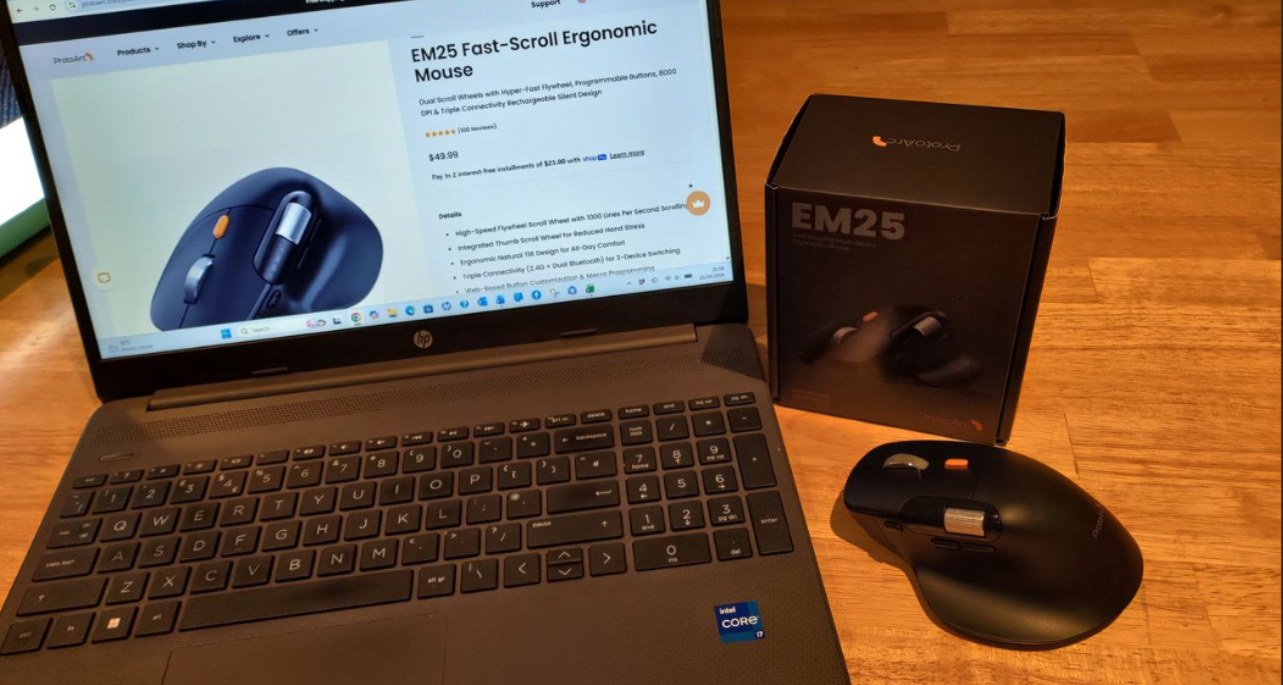 ProtoArc EM25 Fast-Scroll Ergonomic Mouse – Review - techbuzzireland.com