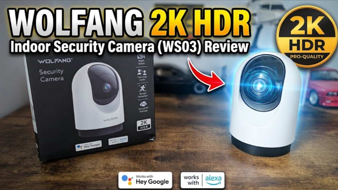 WOLFANG (WS03) Indoor PTZ 2K Security Camera Review - techbuzzireland.com