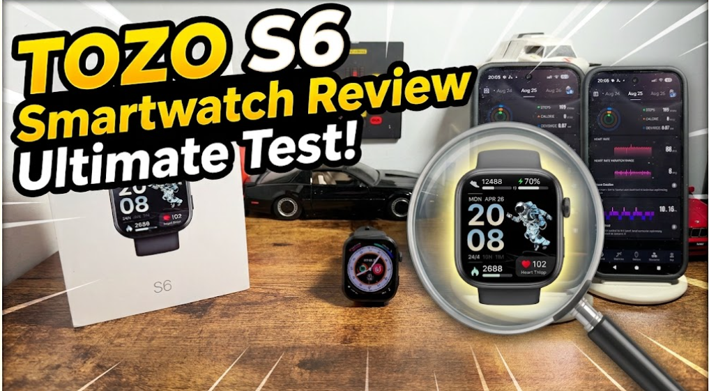 TOZO S6 smartwatch review - techbuzzireland.com