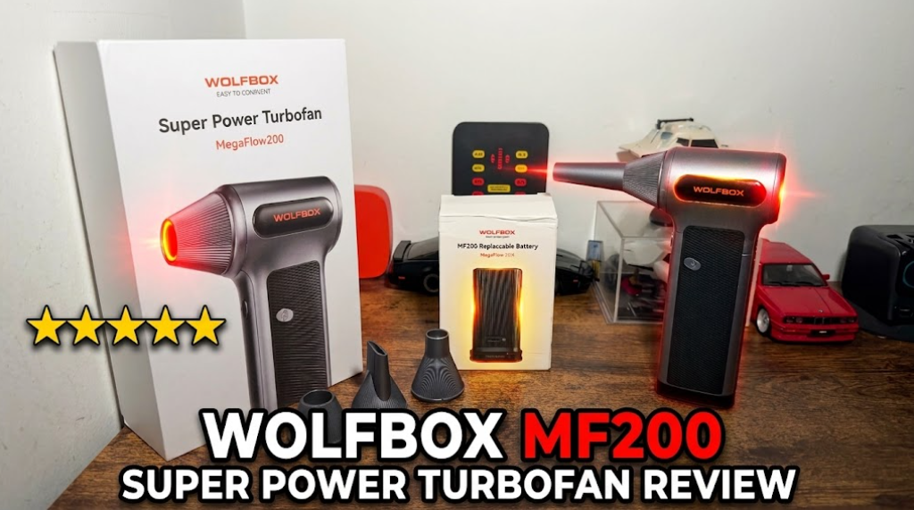 WOLFBOX MF200 Super Power TurboFan Air Duster Review - techbuzzireland.com