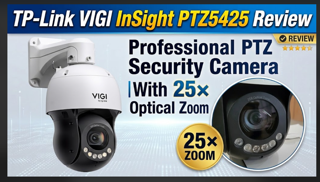 Review - TP-Link VIGI InSight PTZ5425 With 25× Optical Zoom