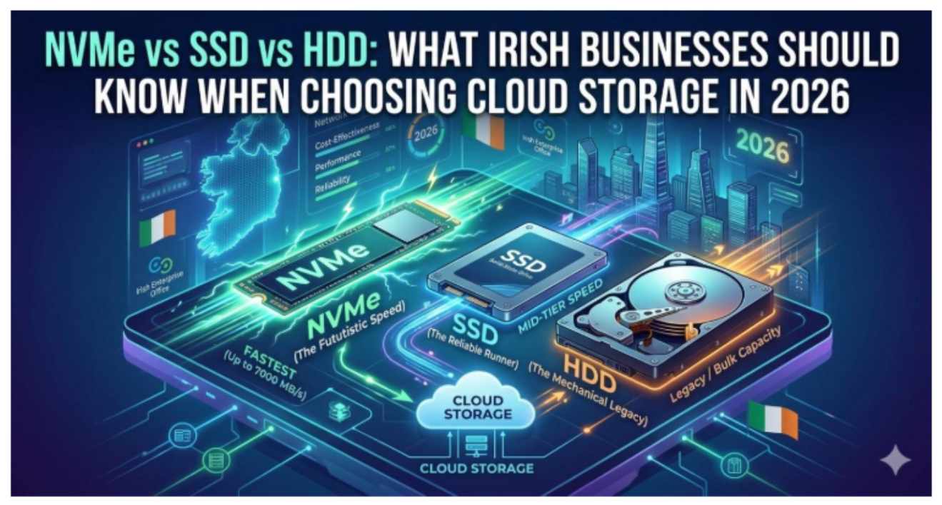 NVMe vs SSD vs HDD: What Irish Businesses Should Know When Choosing Cloud Storage in 2026