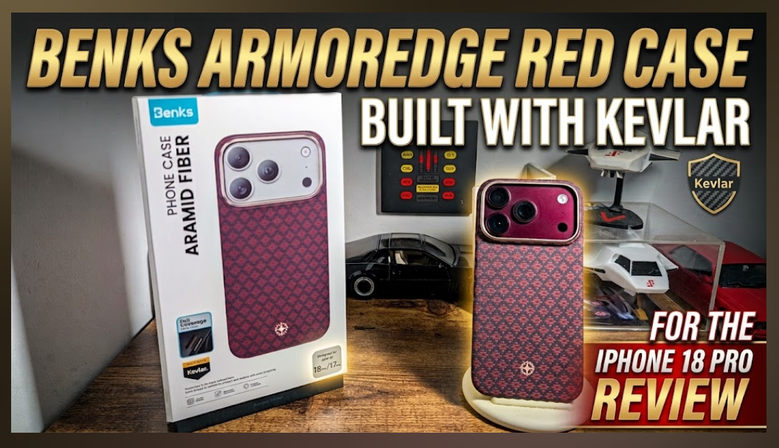 Benks ArmorEdge Red Case built with Kevlar iPhone 18 Pro Review